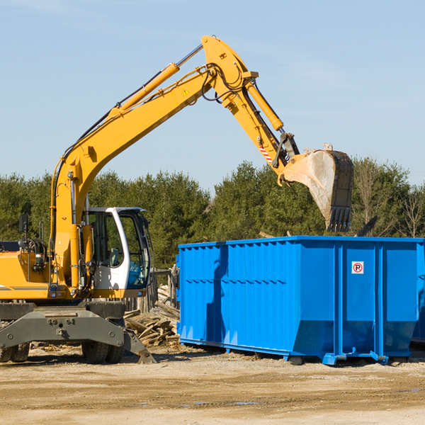 what size residential dumpster rentals are available in Rex North Carolina